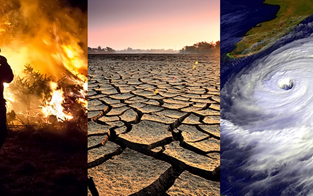 Hình ảnh minh họa về biến đối khí hậu và thời tiết cực đoan. Nguồn: Nasa.