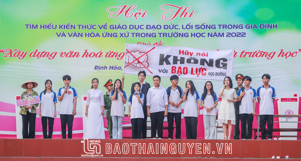 Một phần thi tiểu phẩm trong Hội thi.