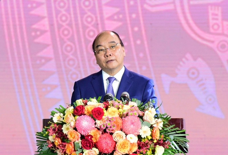 Chủ tịch nước Nguyễn Xuân Phúc phát biểu tại buổi Lễ.
