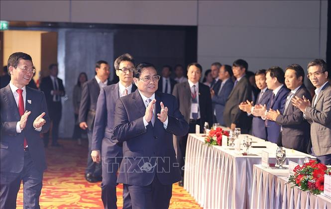 Thủ tướng Phạm Minh Chính đến dự Ngày Chuyển đổi số quốc gia.