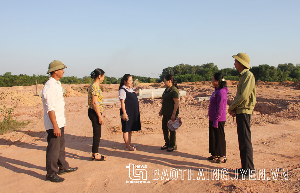 Người dân xã Huống Thượng đồng thuận cao đối với các công trình, dự án triển khai trên địa bàn.