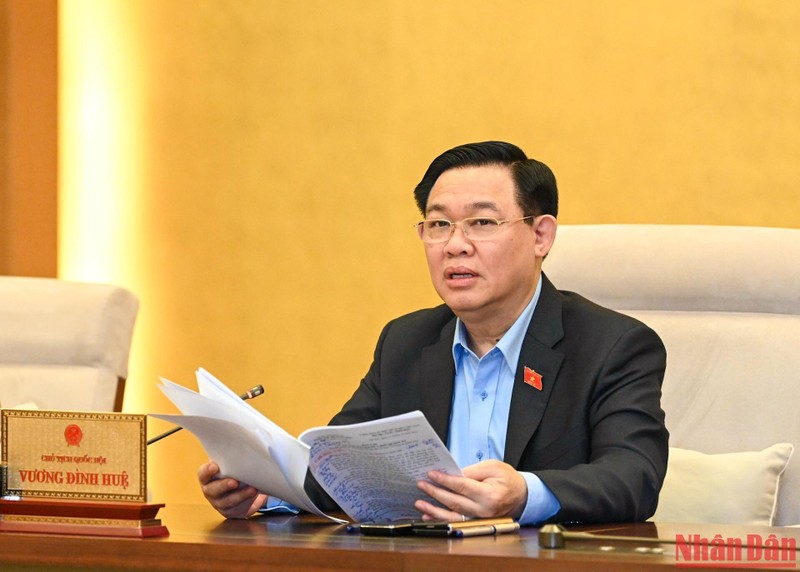 Chủ tịch Quốc hội Vương Đình Huệ cho ý kiến về công tác chuẩn bị Kỳ họp thứ 4.